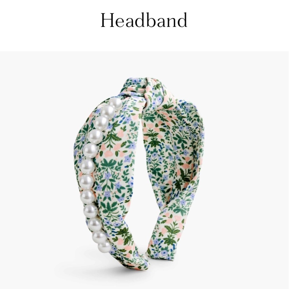 Rifle Paper Co. Floral Pearl Headband